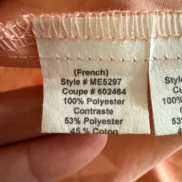 Anthropologie Eva Franco Peach Blossom Belted Dress A-line Embroidered Size 6 - Picture 12 of 13